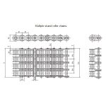 Precisionsrullkedja med kort delning i A-serien