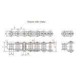 B-serien precisionsrullkedjor med kort delning