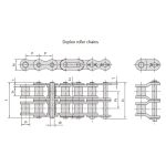 B-serien precisionsrullkedjor med kort delning