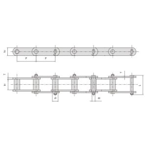 bussningskedja av konstruktionsstål