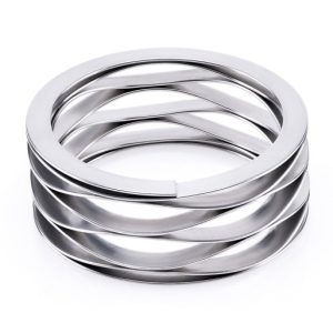 multi-turn vågfjäder med shims-ändar