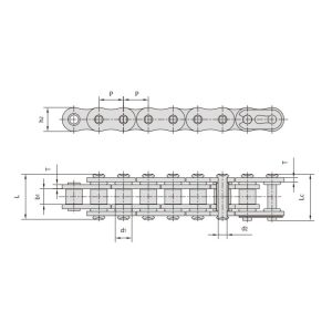 Motorcykelkedja med o-ring