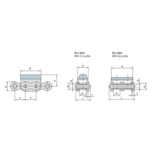 gummifäst plåtkedja