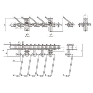 transportörkedja för korvproduktionslinje