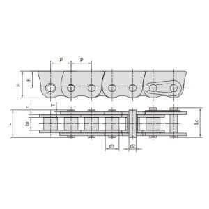 Anti-sidebow-kedjor i rostfritt stål för att skjuta fönster