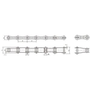 S-typ stålkedja för lantbruk