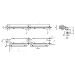 transportörkedja för tobaksmaskiner