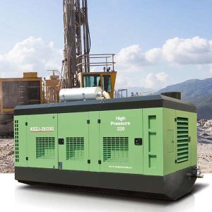 skidmonterad dieselkompressor med roterande skruv