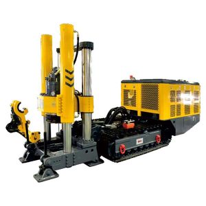 borrmaskin med larvband för höjning