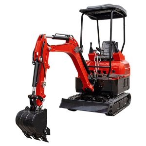 bandgående liten grävmaskin